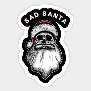 Sad Santa Sticker